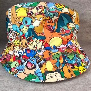 Pokémon Bucket Hat 2015 Nintendo Game Freak # 115665 Excellent Condition